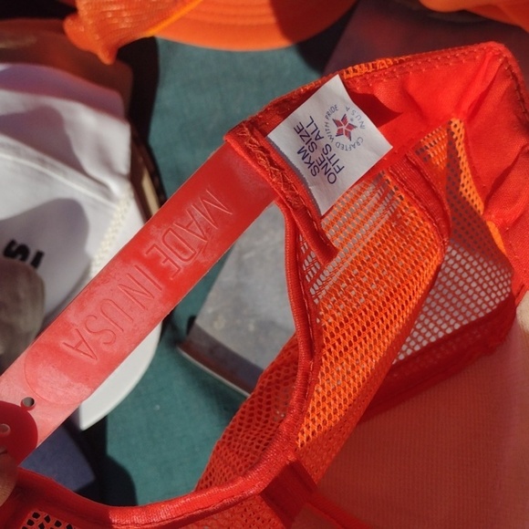 Orange and Camouflage Caps(5) NWT - Picture 6 of 6